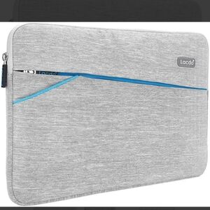 Lando MacBook/ laptop case, GUC. 9"×13" size, gray tweed and blue. 3 for $15